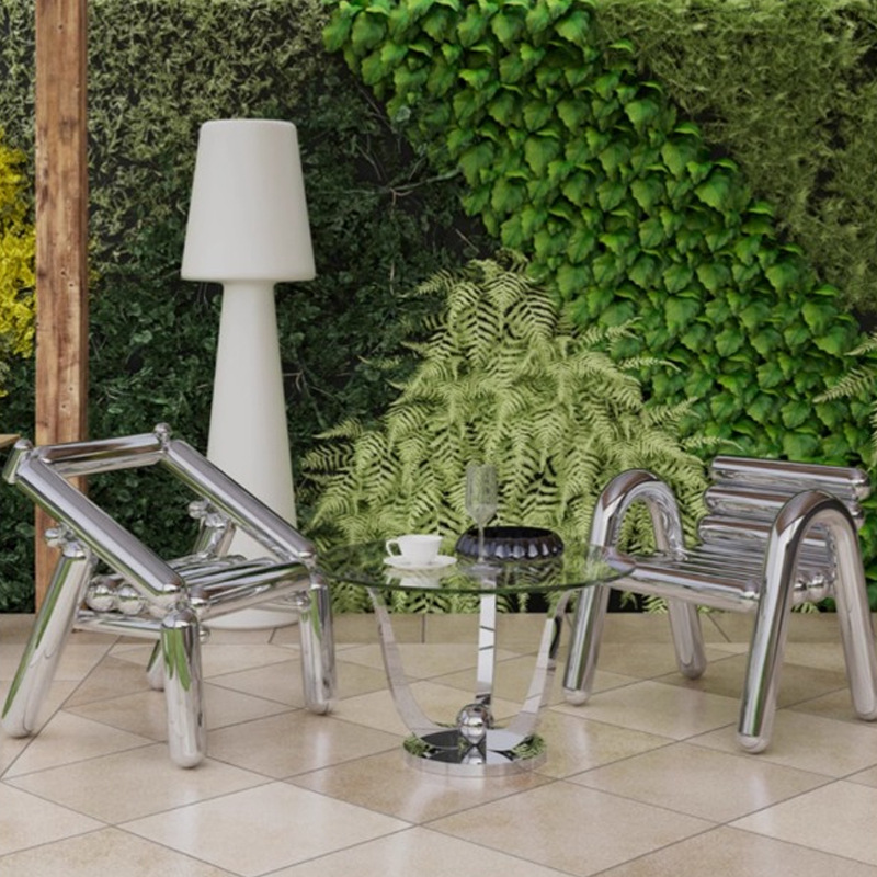 Sedia in acciaio inossidabile, - Outdoor Furniture Luxury recensione e prezzo
