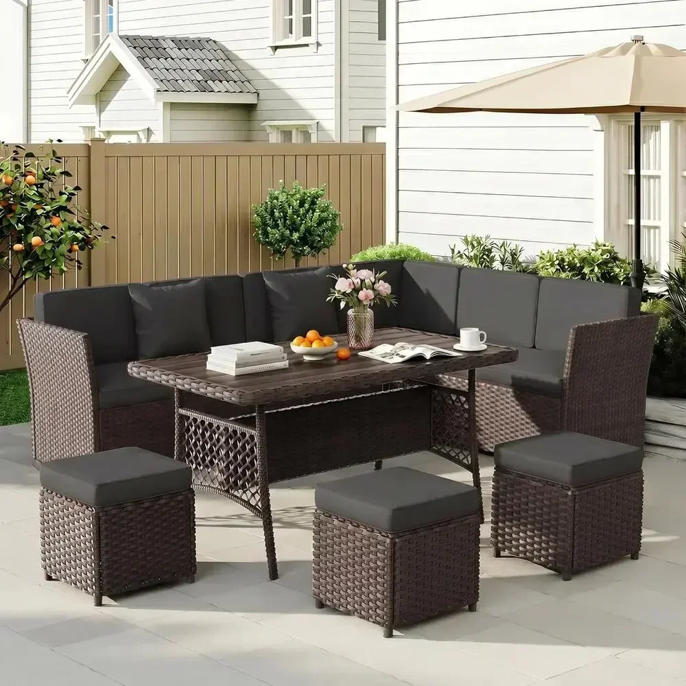 Set da esterno composto da 7 p - Outdoor Furniture Metal Chairs recensione e prezzo